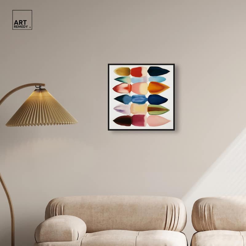Watercolor Collage Canvas by Art Remedy