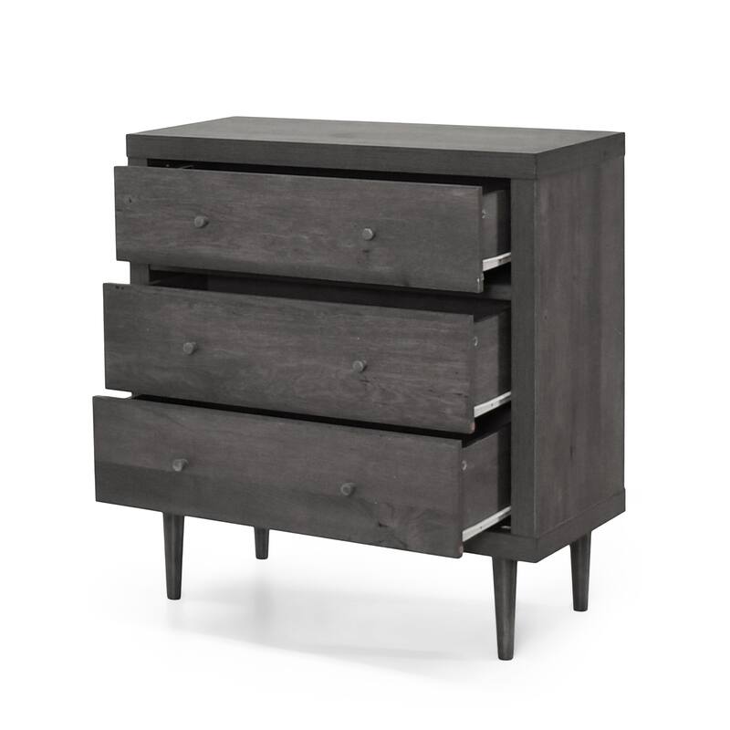 Wardrobe 3 Drawer Dresser Grey Entrance Cabinet for Bedroom, Hallway