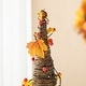preview thumbnail 13 of 23, Glitzhome 24"H Fall Thanksgiving Maple Leaf Pumpkin Urn Table Tree Holiday Home Decoration