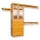 preview thumbnail 2 of 6, John Louis Home 12in. Deep Solid Wood 5-Drawer/Doors Simplicity Closet Organizer Honey Maple