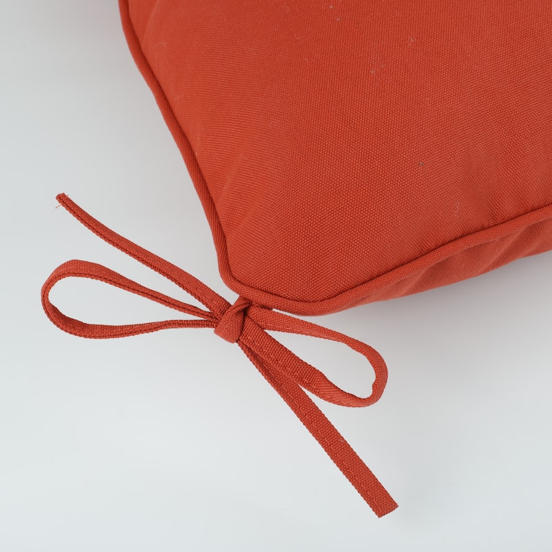 Outdoor Deep Seat Cushions,Waterproof Replacement Patio Chair Cushions Set Of 2, 24 X 24 X 4 Inch,Sewn Circle Tack Red