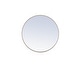 preview thumbnail 46 of 186, Carson Carrington Labbemala Metal Frame Round Mirror