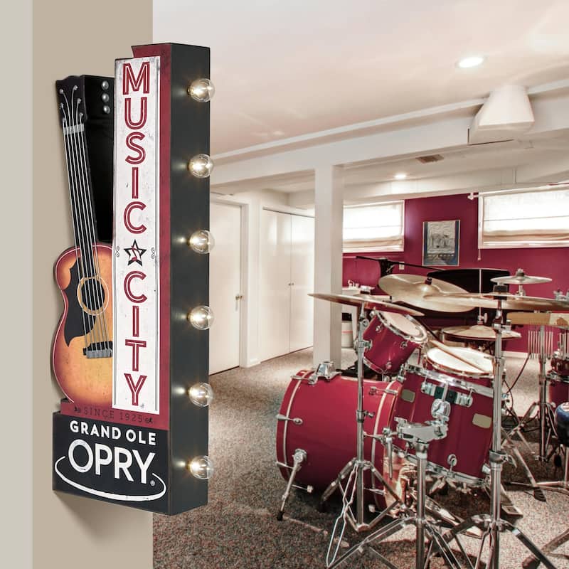 American Art Decor Grand Ole Opry LED Marquee Sign - 12.4" x 4.3" x 30.1"