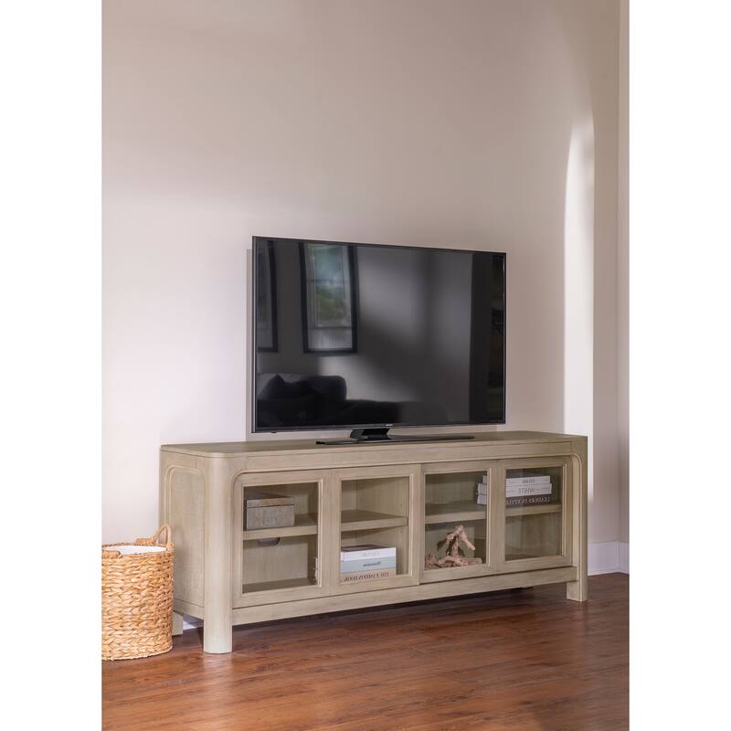 Solano 71-inch 2-door TV Stand Media Console Weathered Mango