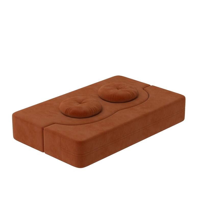 Folding Sofa Bed with Pillow, Twin Sleeper Sofa Couch, Loveseat Couch, Floor Folding Mattress, Convertible Lounge Chair