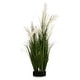 preview thumbnail 1 of 4, Enova Home Artificial Pampas Grass with Black Foam for Indoor Outdoor Decoration 36 Inches