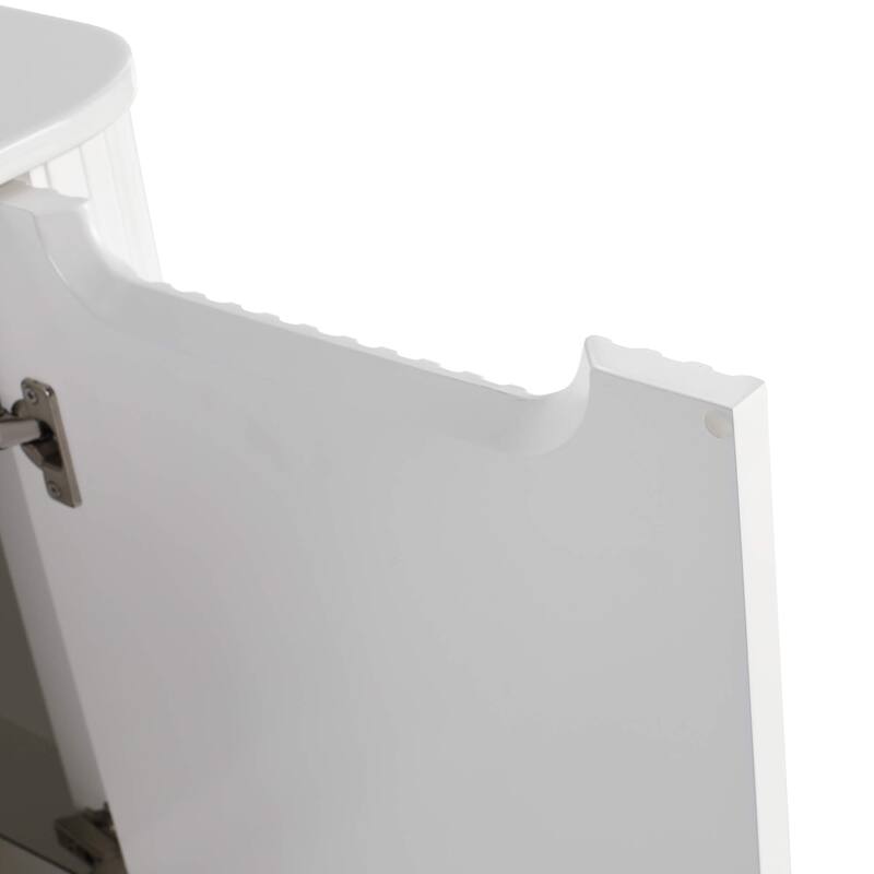 Caskvalley Modern Bathroom Vanity with Straight Fluted Design - Sink Included