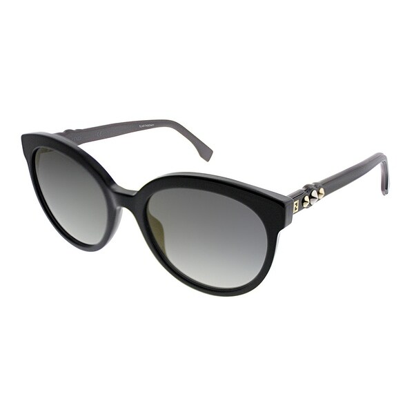 Fendi Fun Fair FF 0268 807 FQ Womens Black Frame Grey Mirror Lens Sunglasses