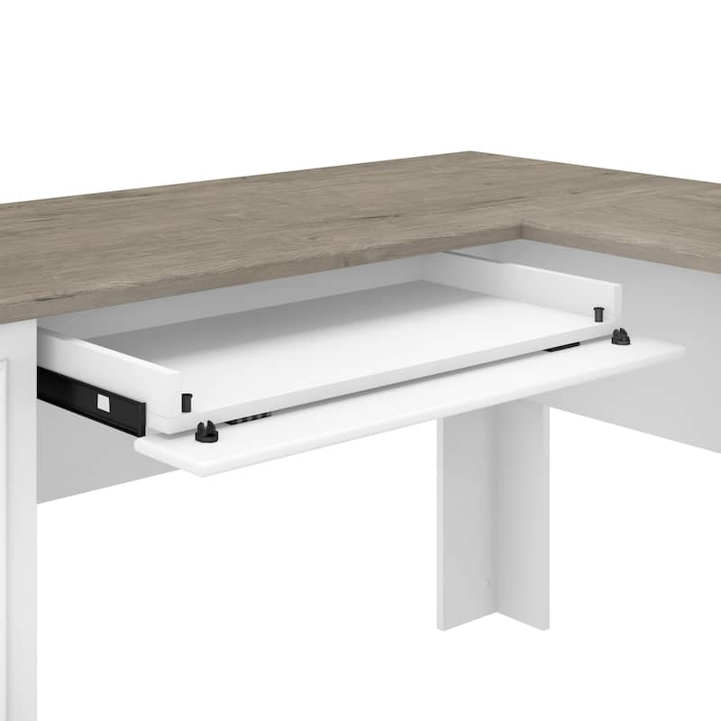 Fairview 60W Desk with File Cabinet and Bookcase by Bush Furniture