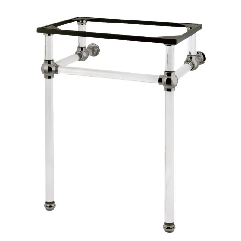 Kingston Brass Templeton Acrylic Console Sink Legs - Brushed Nickel