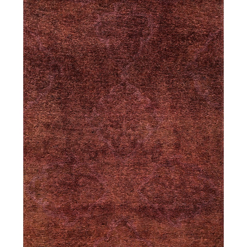 Overdyed One-of-a-Kind Hand-Knotted Runner Rug - Pink - 2' 6" x 11' 10"