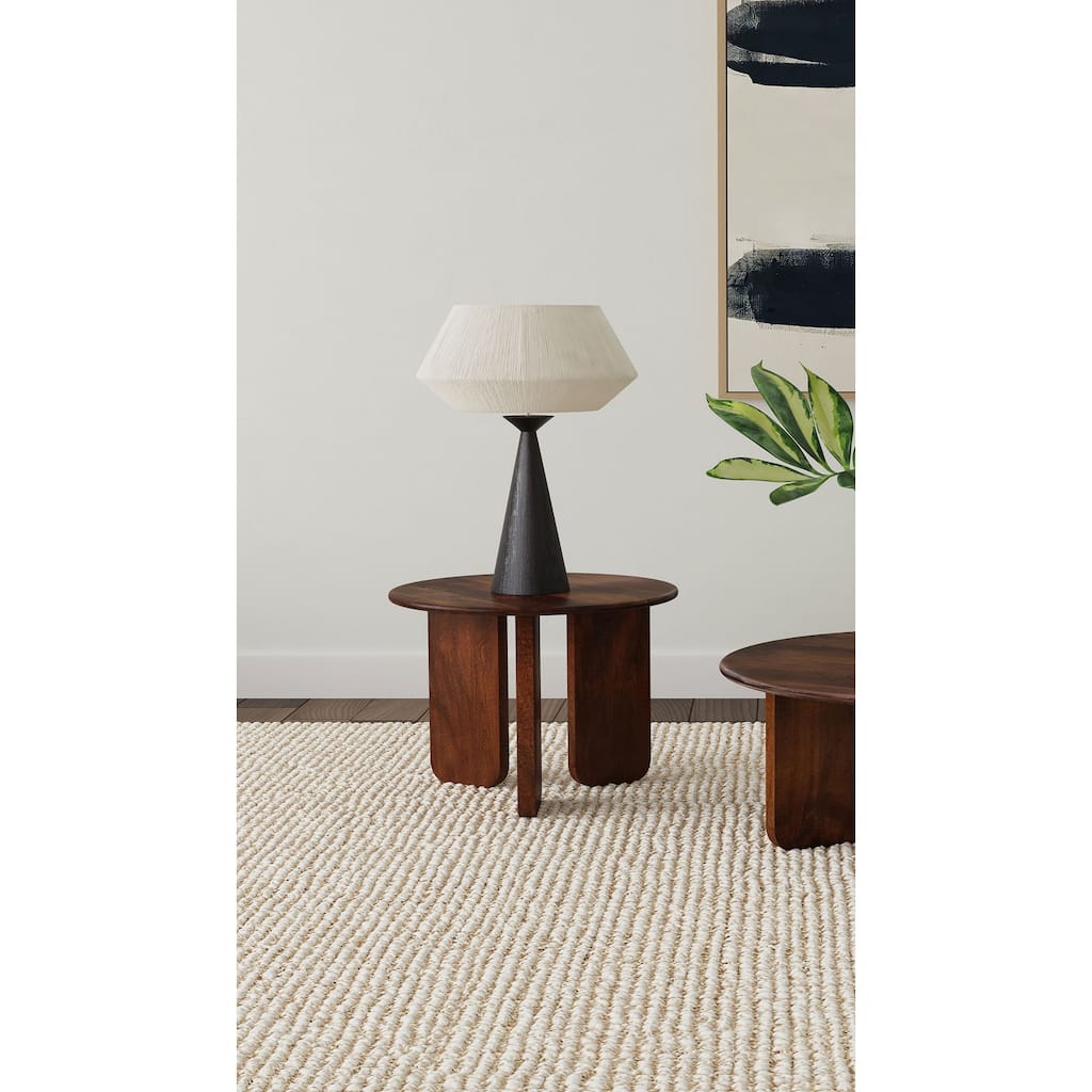 Columbo Brown Round End Table