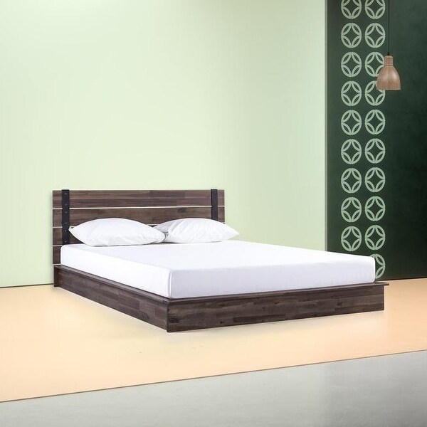 Full size bed frame low hot sale profile