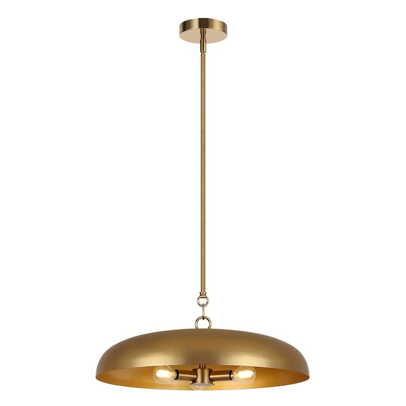 LamQee 20" Pendant Light Metal Dome Ceiling Hanging Chandelier - 19.7 inch