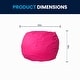 preview thumbnail 138 of 191, Small Refillable Bean Bag Chair for Kids and Teens