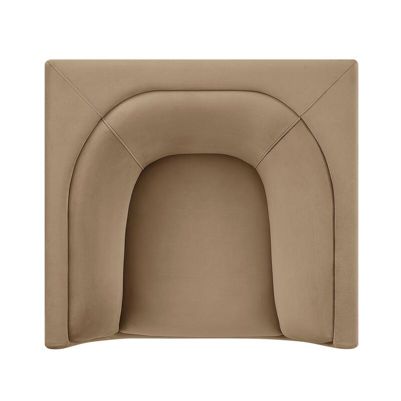 Hilda Curved Back Performance Velvet Armchair