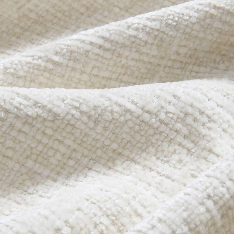 Particle Chenille Sectional Sofa Pull-line Pull-point Design Sofa with Movable Ottoman