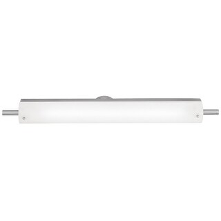 Access Lighting Vail - LED Light Vanity - Brushed Steel Finish - Opal Glass Shade