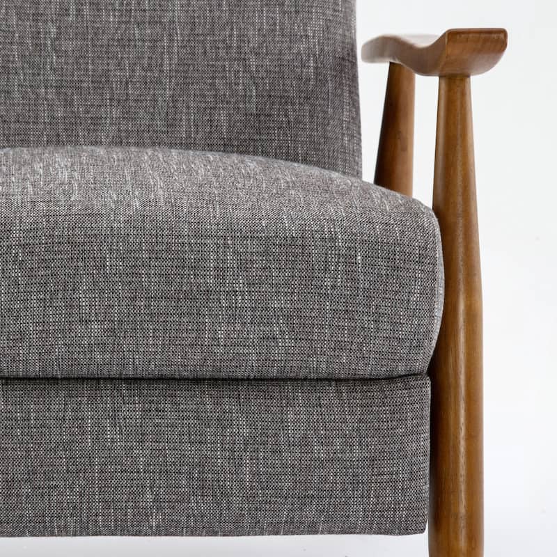 Taylor Wood Arm Push Back Recliner in Performance Fabric by Greyson Living
