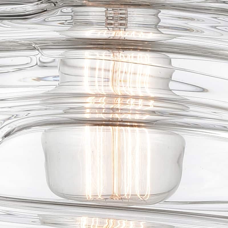 Innovations Lighting Edison Cobbleskill - 1 Light 5" Mini Pendant - Deco Swirl/Polished Chrome