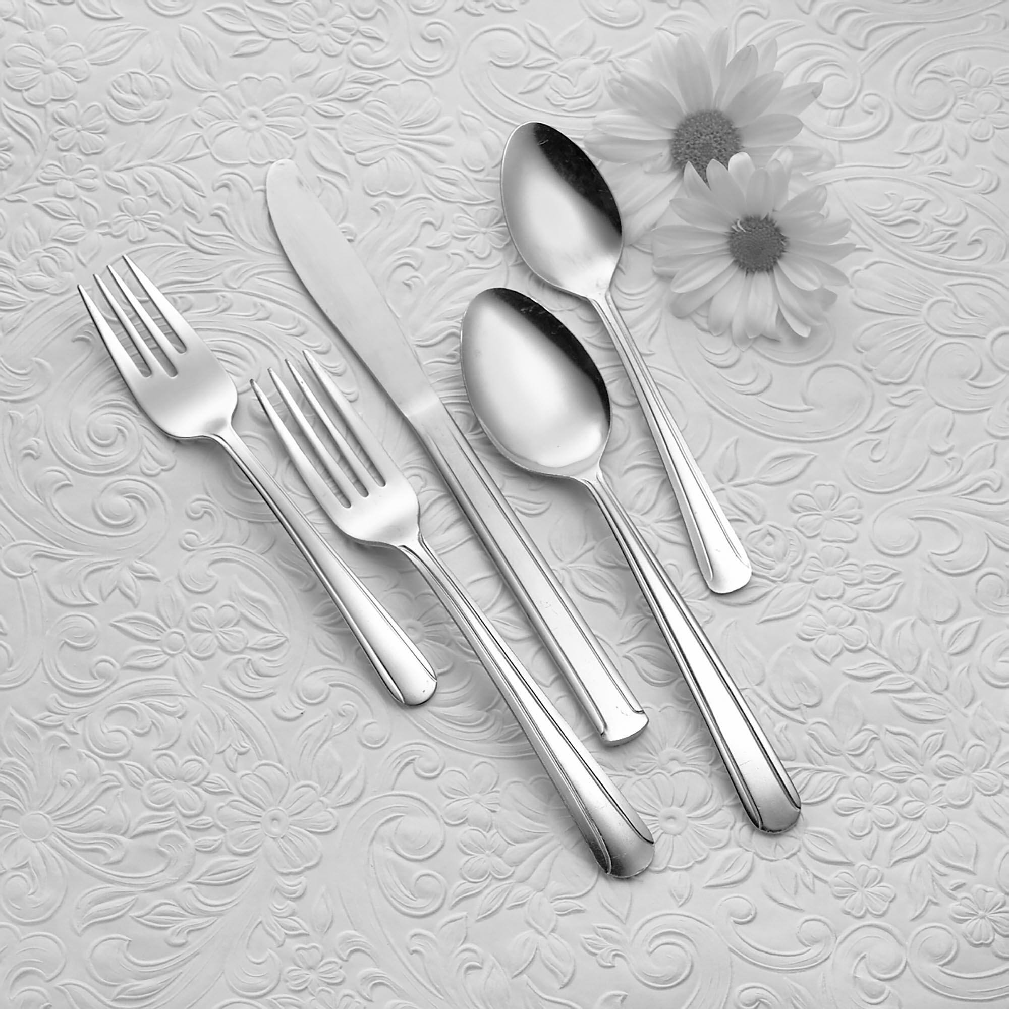 Delco Stainless Steel Dominion III Soup/Dessert Spoons (Set of 36) by