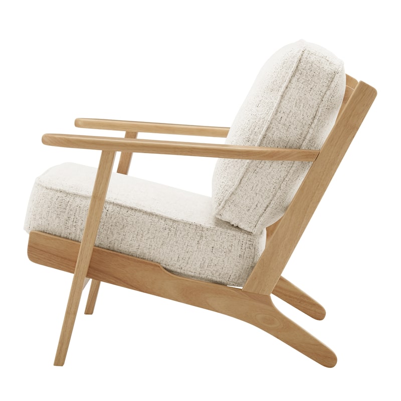 NPD Furniture Albert Solid Wood Frame Accent Chair