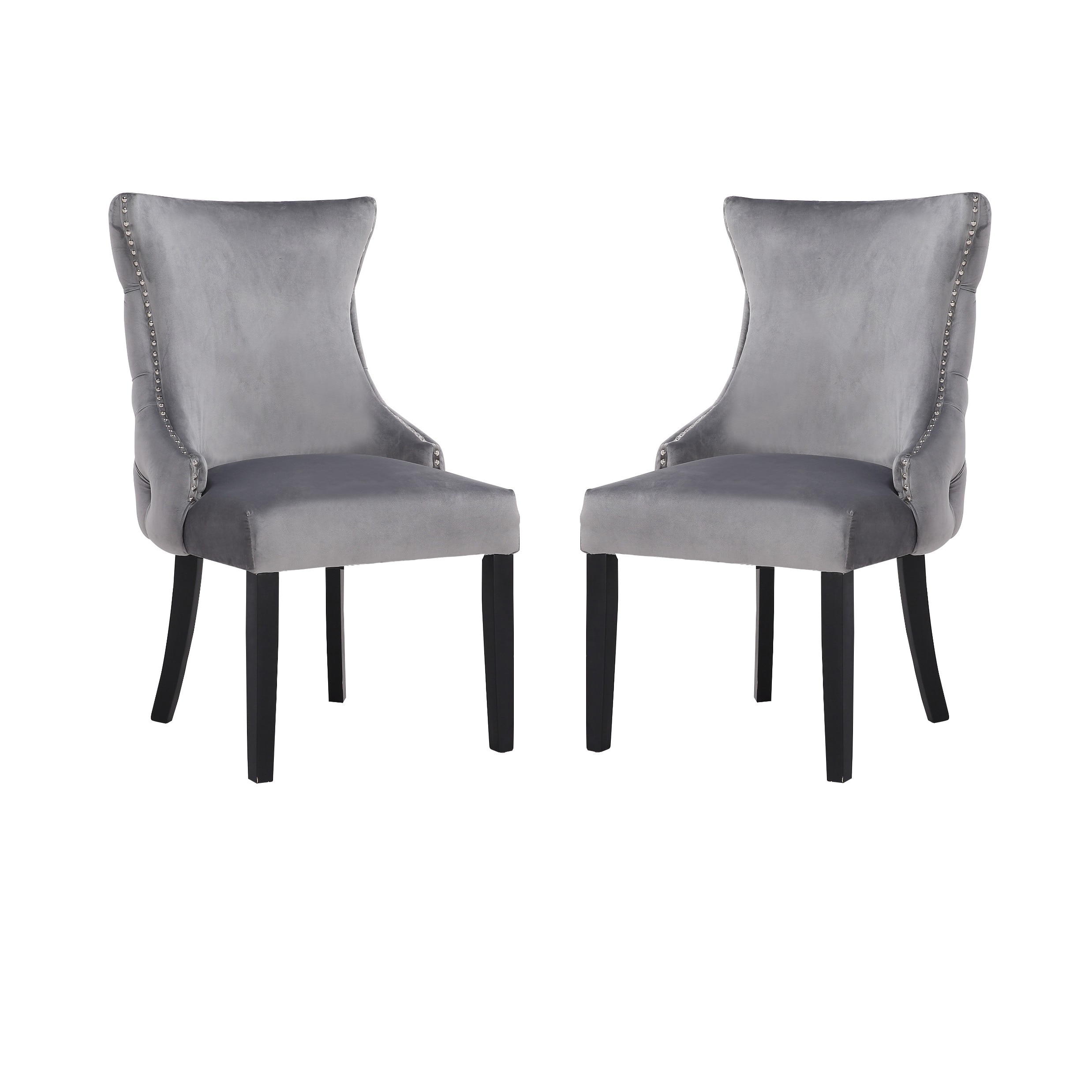 Stonefort tufted velvet upholstered dining chair deals