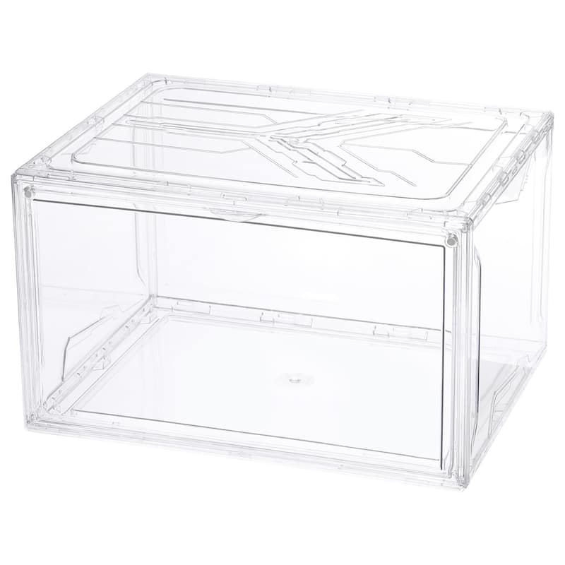 PMMA Shoe Display Case 14.17x10.63x8.66 Inch PP Magnetic Side Door