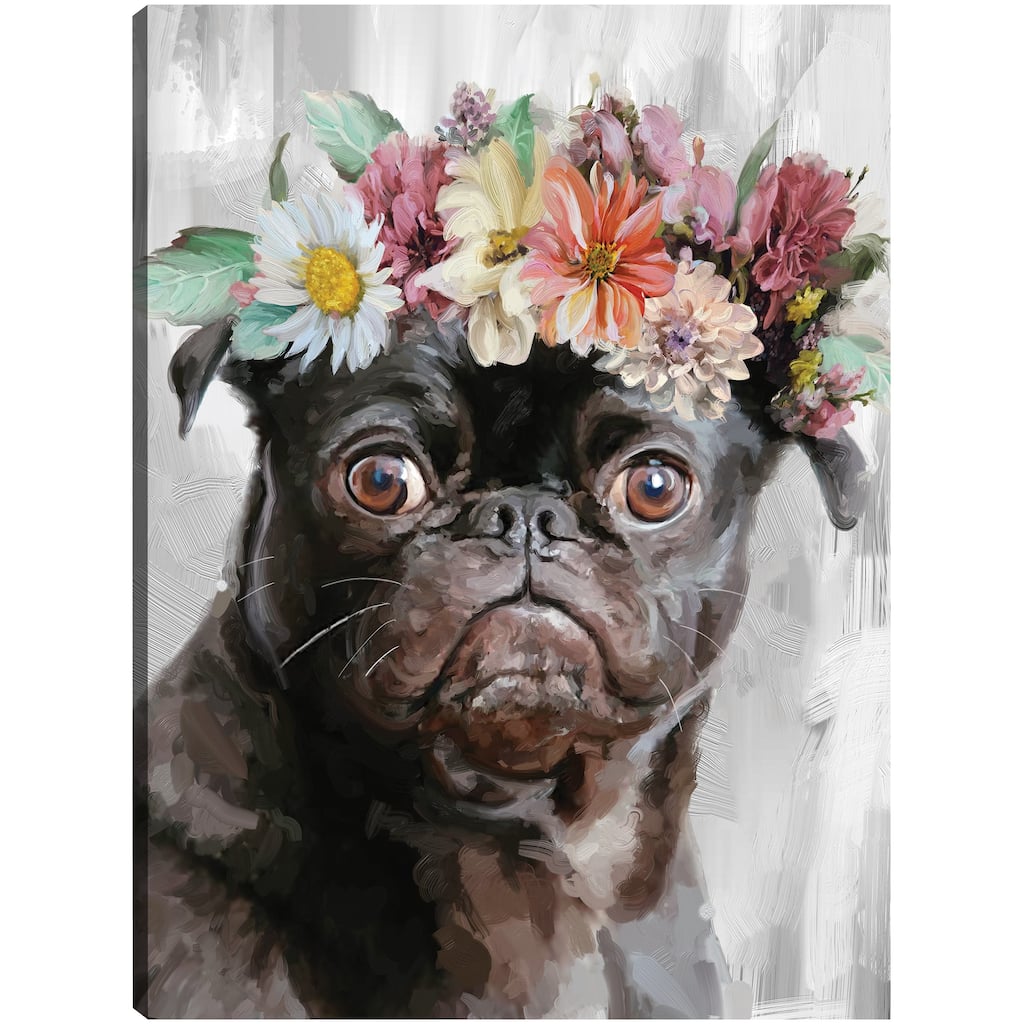 Flower Power V By Studio Arts Canvas Art Print