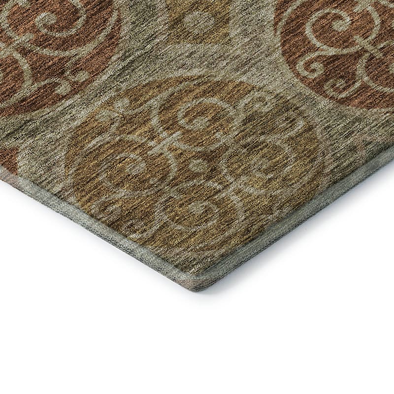 Premium Washable Super Soft Traditional Scroll Mayfield Rug