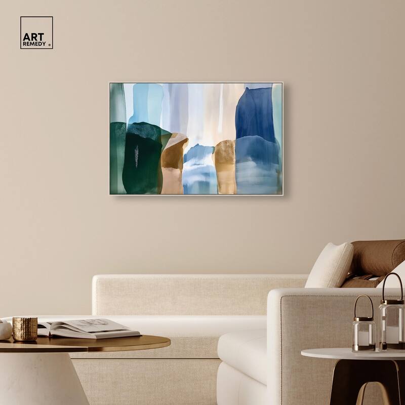 Contoured Calm II Canvas by Art Remedy