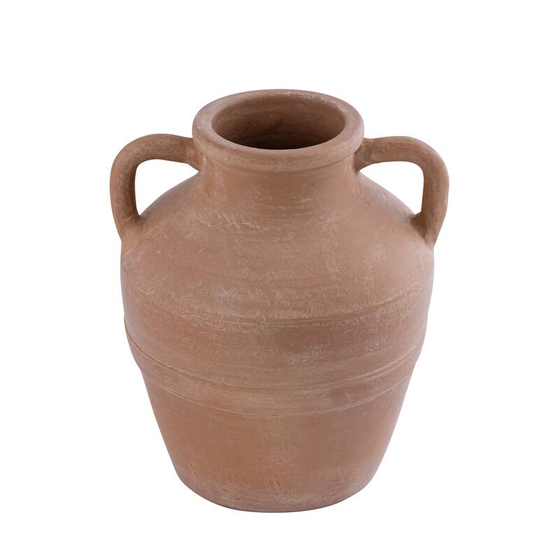 Terracota Amphora Vase w/ Handles - Natural Terracotta