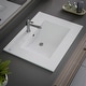 preview thumbnail 2 of 3, Luke White Porcelain 24" Drop-in Rectangular Bathroom Sink with Overflow (Set of 2) Renovators Supply