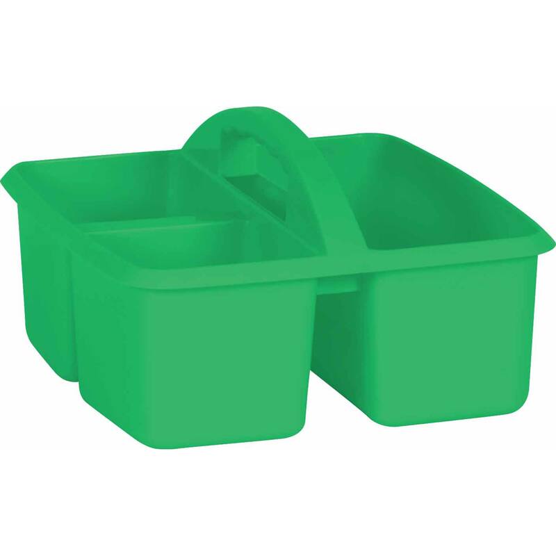 Teacher Created Resources Green Plastic Storage Caddy, Pack of 6