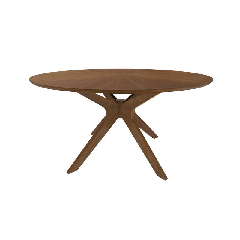 Modrest Prospect Modern 47" Round Walnut Dining Table