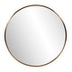 preview thumbnail 2 of 4, Allan Andrews Round Decorative Stainless Steel Framed Wall & Accent Mirror - 32"D