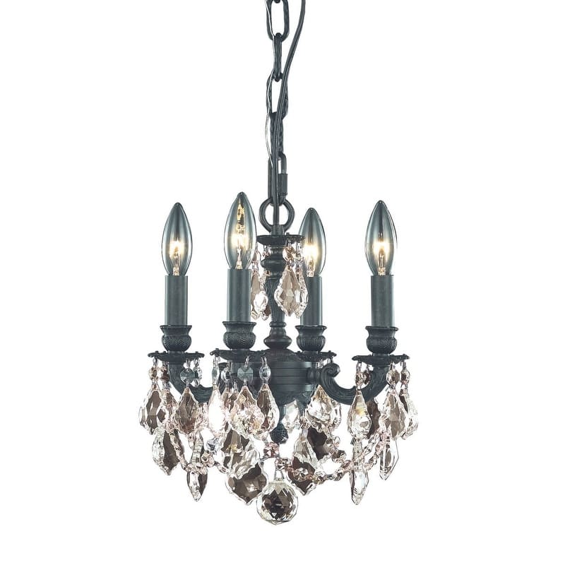 Elegant Lighting 9104D10-GT/RC Lillie 4 Light 10" Wide Crystal