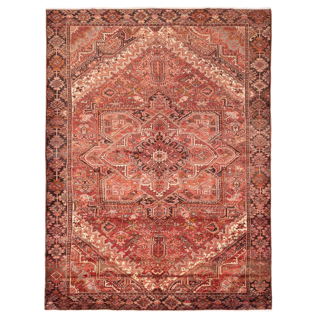 ECARPETGALLERY Hand-knotted Sarabi Red Wool Rug - 10'0 x 13'0