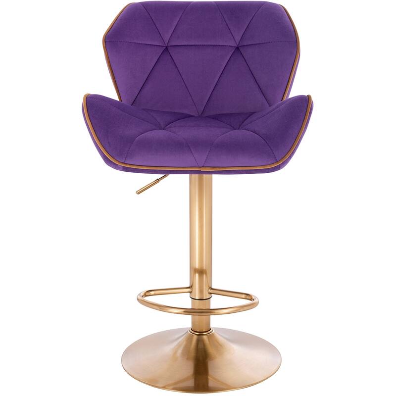 Modern Home Luxe Spyder Contemporary Adjustable Suede Barstool - Modern Comfortable Adjusting Height Counter/Bar Stool