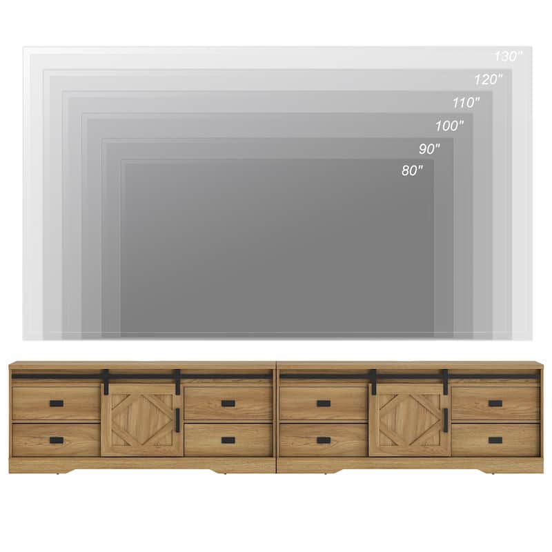 Modern Farmhouse TV Stand for up to 85" 110" 140" TVs
