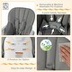preview thumbnail 7 of 18, Convertible Infant Dining Chair with 5 Backrest and 3 Footrest Positions - 21.5" x 29" x 43.5"