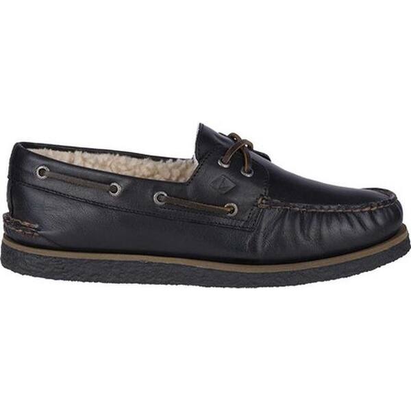 Shop Sperry Top Sider Men S A O 2 Eye Winter Boat Shoe Black