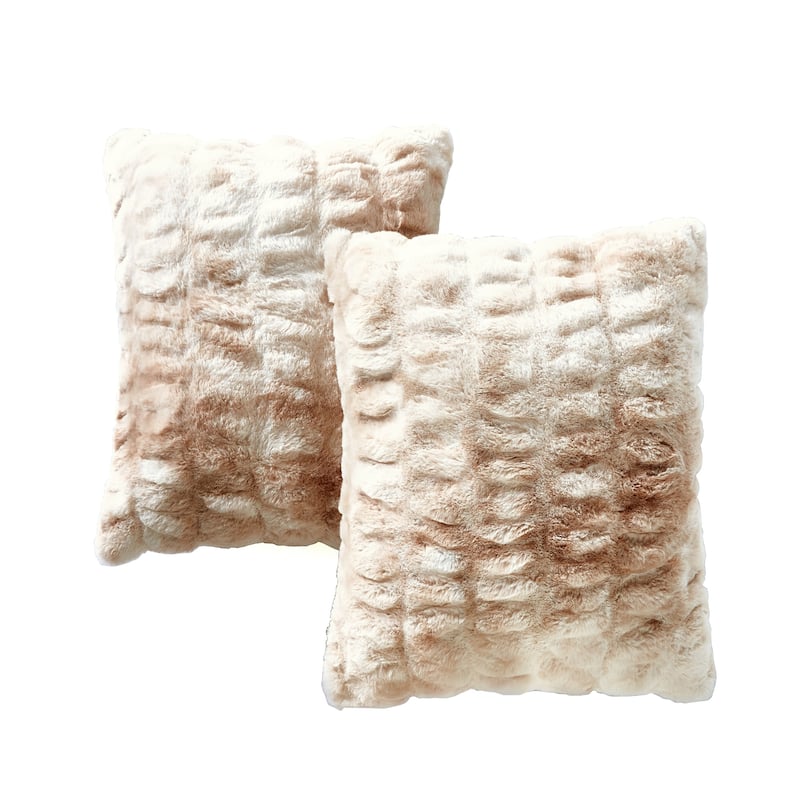Serenta Shar Pei FauxFur 2 Piece Pillow Shell Set, NO INSERT