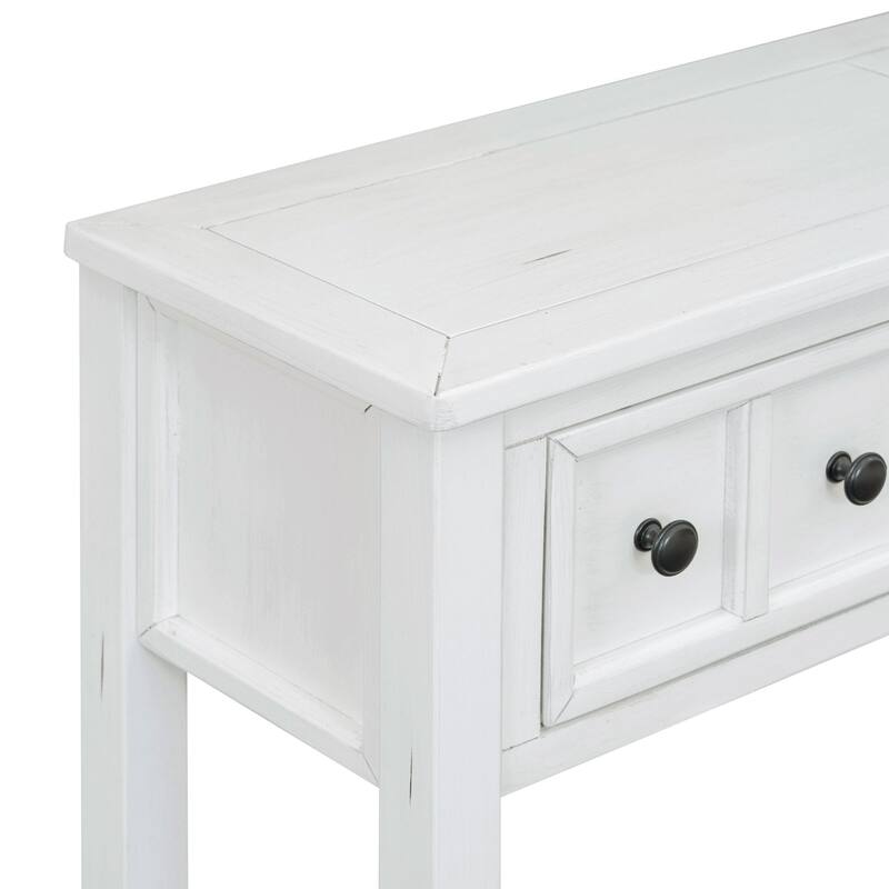 Multi-drawer entry console table
