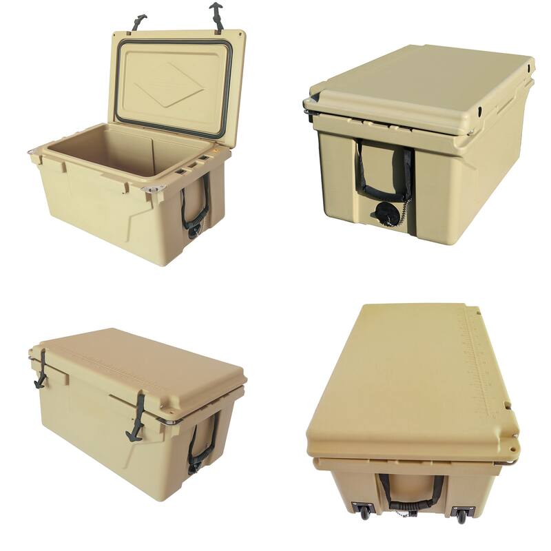 65 qt. Outdoor Portable Ice Chest Camping Cooler with Wheels