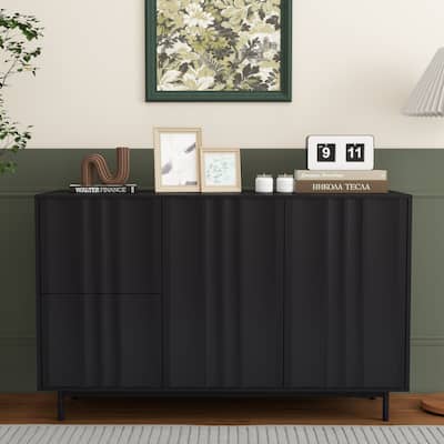 Wave pattern sideboard