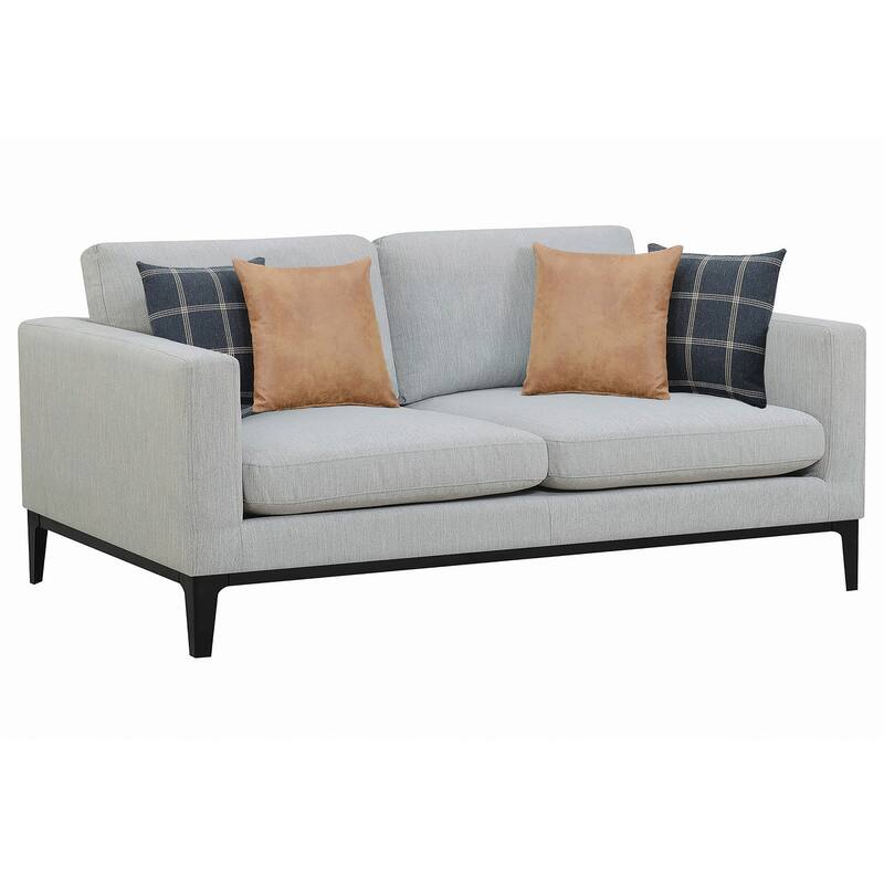 Montauk Light Grey 3-Piece Track Arms Living Room Set