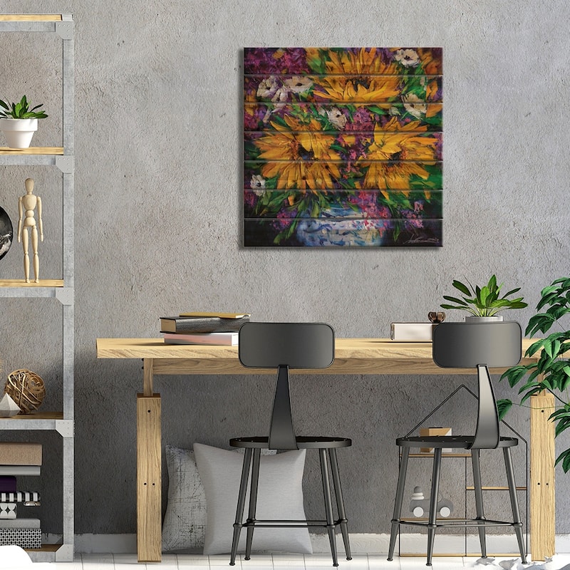 Delight Print On Wood by Willson Lau - Multi-Color