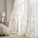 preview thumbnail 43 of 50, Madison Park Cecily Burnout Printed Curtain Panel Single 50x84" - Yellow