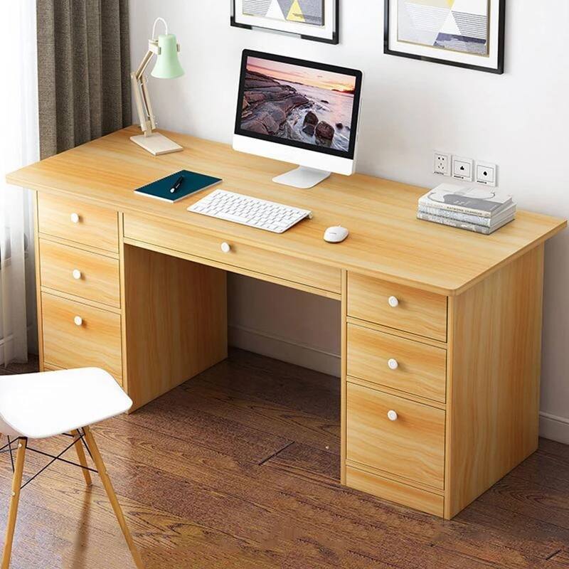 55" Office Wrting Tables Computer Desk with Drawers